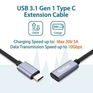 USB C Extension Cable-1 M